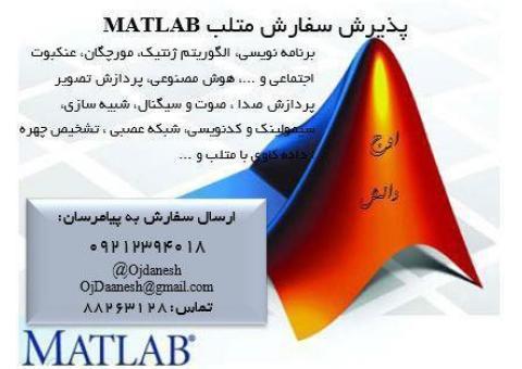 انجام انواع پروژه متلب