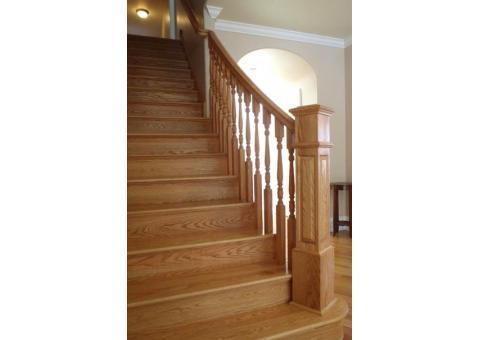 طراحی و اجرای پله چوبی