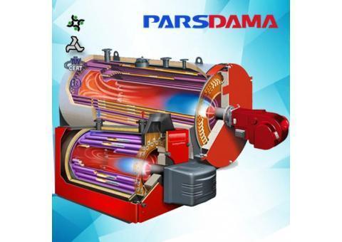 بویلر فولادی آبگرم دو پاس گروه صنعتی پارس دما