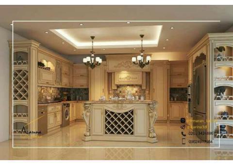 طراحی انواع کابینت و دکوراسیون طبق متد روز