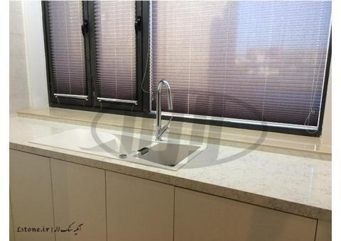 نصب و اجرای تخصصی صفحات سنگ کابینت کوارتز