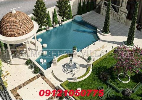 طراحی محوطه ویلا