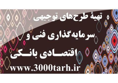 تهیه طرح‌های توجیهی مورد تایید بانک،سفارتخانه