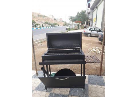 باربیکیو ذغالی فن دار