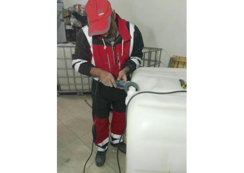 تعمیر و ترمیم پارگی تانکر پلاستیکی و ibc درکرج