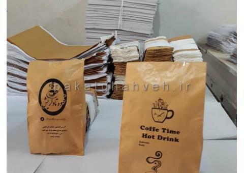 سازنده پاکت های قهوه در سایز های مختلف