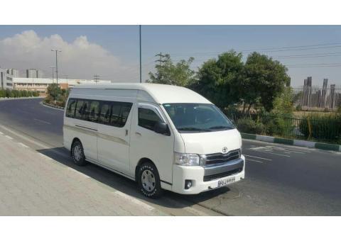 اجاره ون تویوتا هایس سقف بلند 14نفره