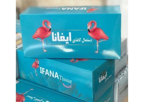 فروش عمده دستمال کاغذی ۲۰۰ و ۳۰۰ برگ ایفانا