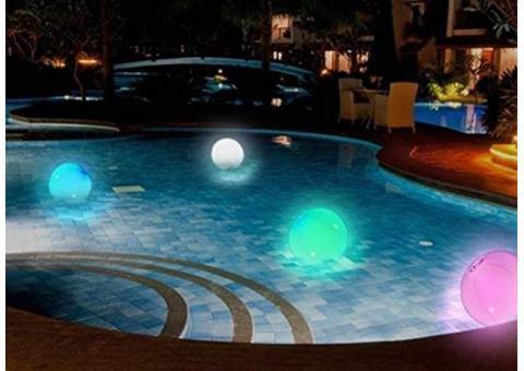 نورپردازی استخر روباز