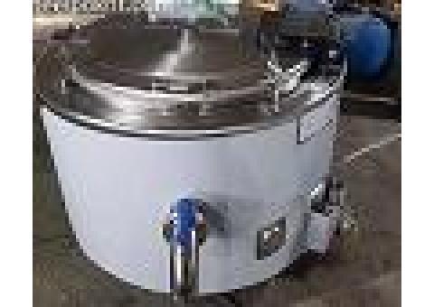 دیگ استیل شیر دار صنعتی