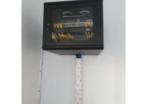 انجام پروژه کابل کشی شبکه و نصب دوربین مدار