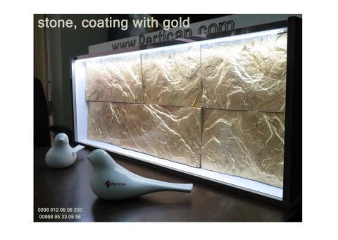 سنگ طلا، روکش طلا، سنگ تزیینی، سنگ مصنوعی