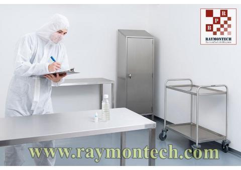 میز و صندلی استیل مخصوص کلین روم گروه رایمون
