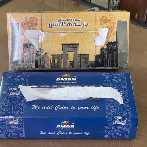 طراحی و تولید دستمال کاغذی تبلیغاتی