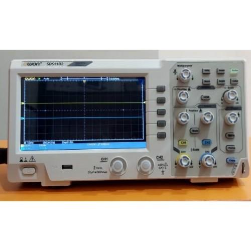 اسیلوسکوپ 100مگاهرتز مدل SDS1102 برند OWON 