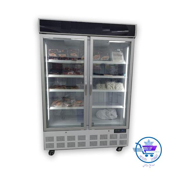 فریزر 2 درب ایستاده استیل آرامیس مارکت