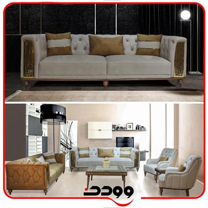 خرید ست مبلمان کلاسیک و راحتی رست وودن مبل