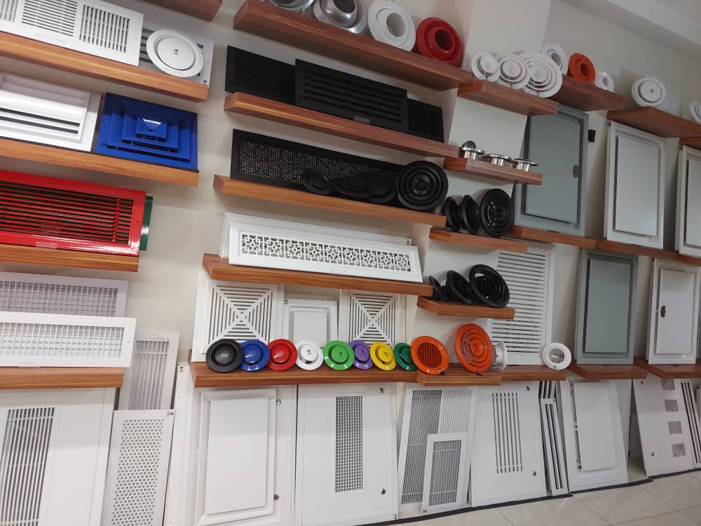 تولیدانواع دریچه کولر تهویه هوا