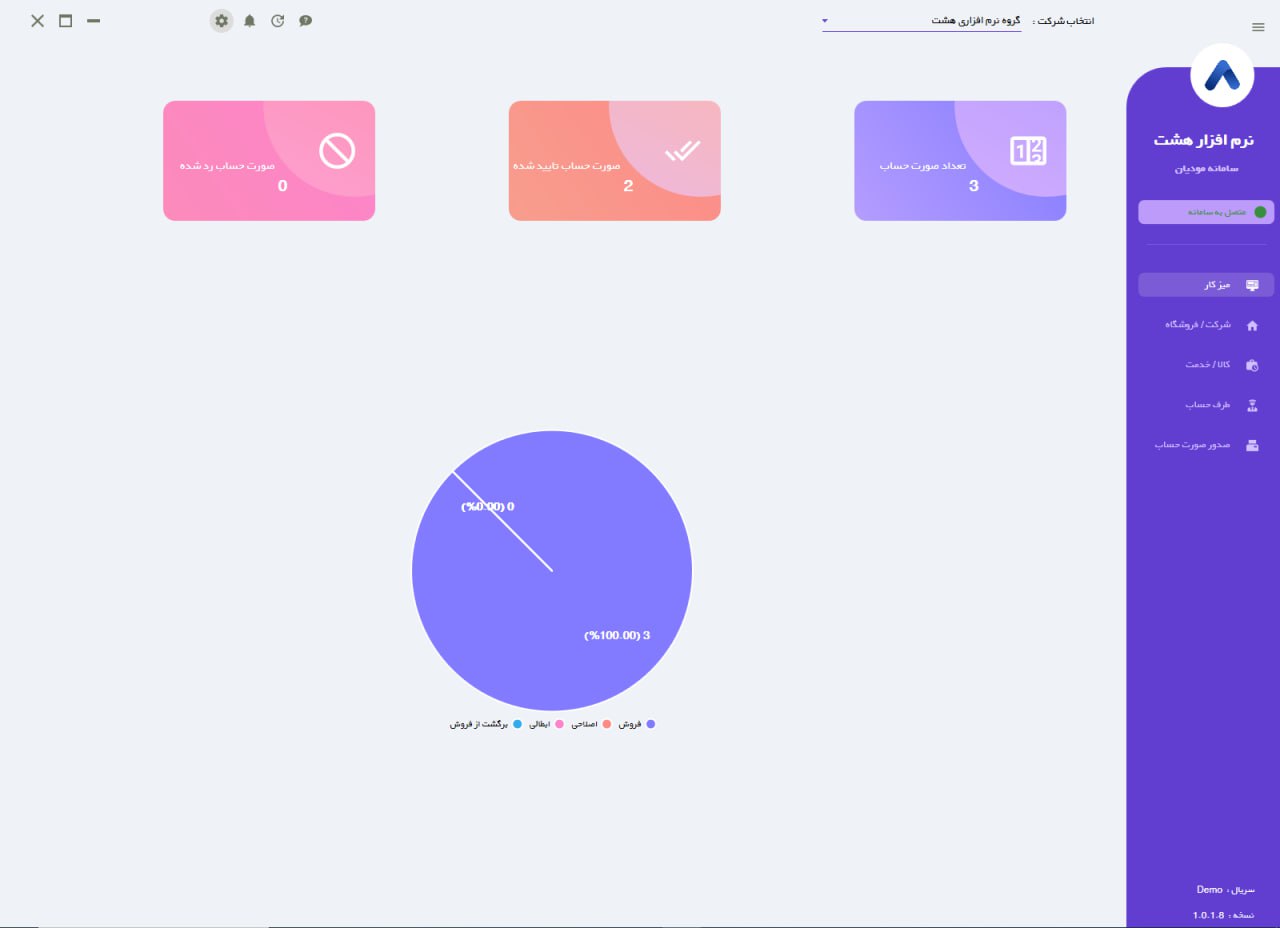 واسط سامانه مودیان