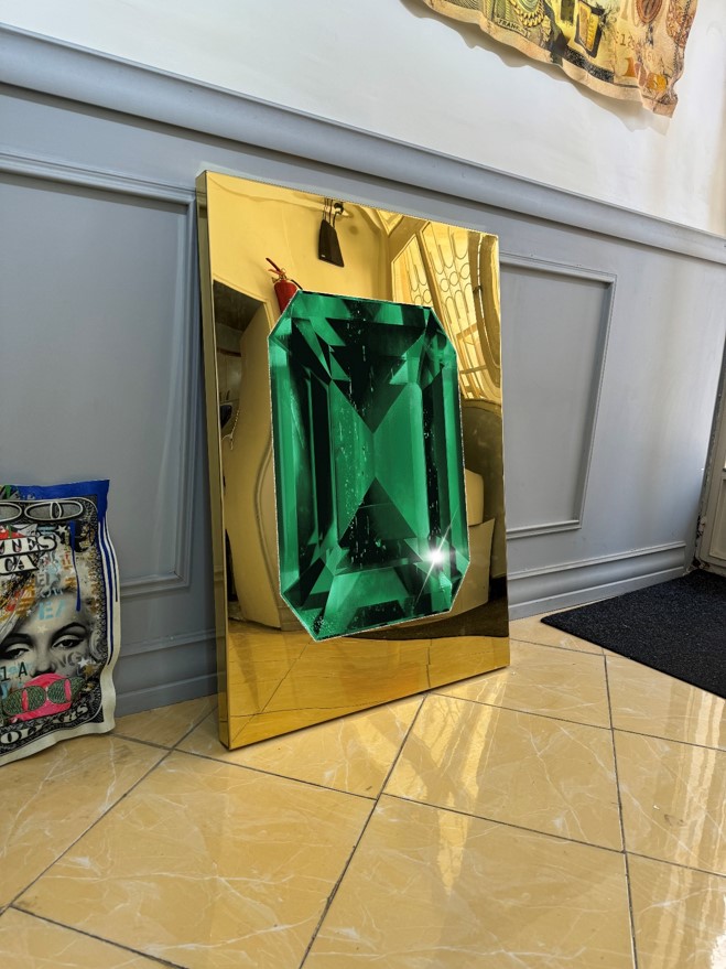 تابلو بوم ایینه ای