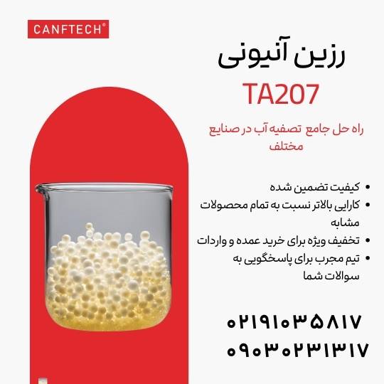 رزین آنیونی TA207: راه&zwnj;حلی جامع برای تصفیه آب ص