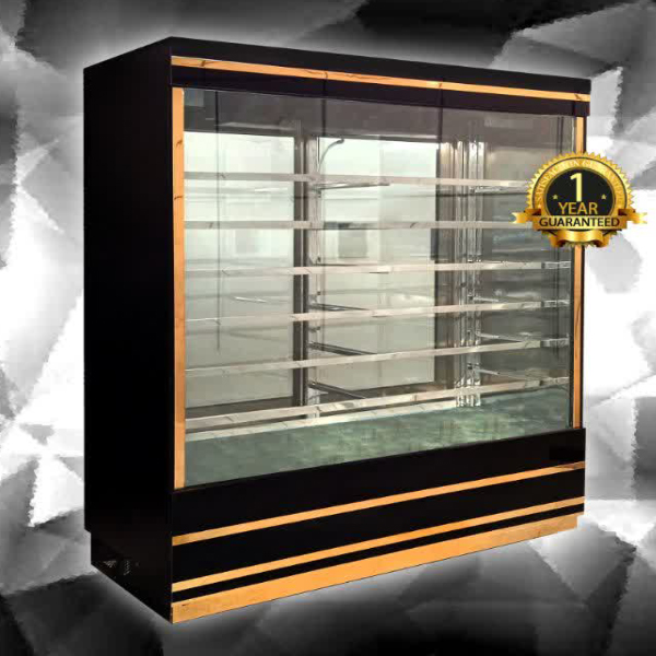 یخچال ایستاده دو طرف شیشه