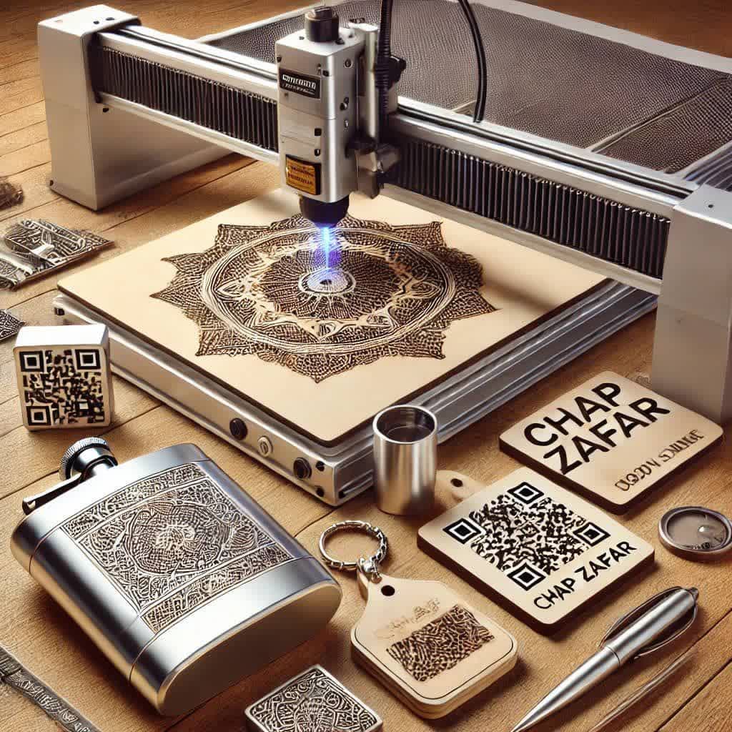 چاپ و تبلیغات، هدایای تبلیغاتی، حکاکی و لیزر،