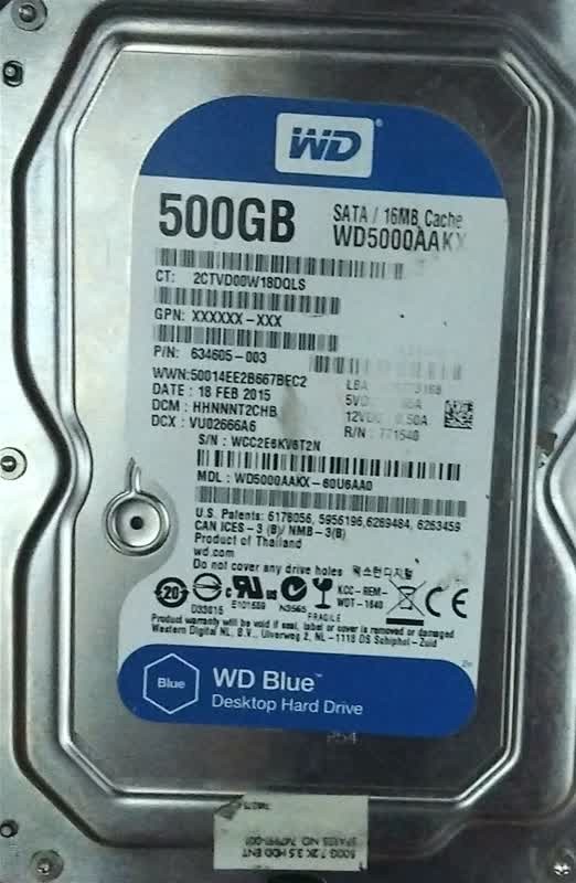 هارد 500 گیگ wd