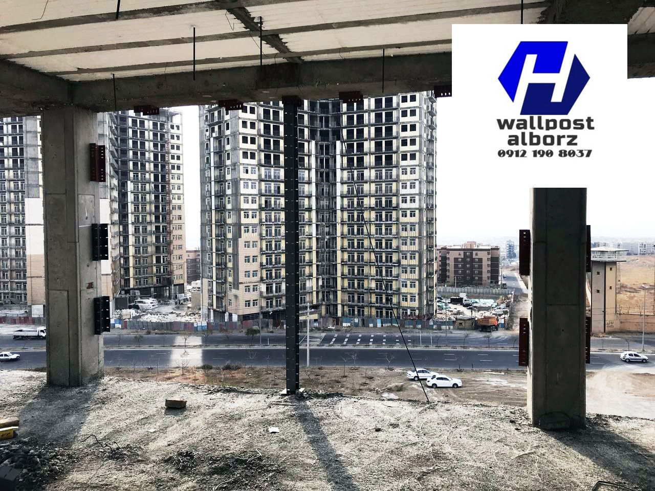 تولید وال پست ، میلگرد بستر و اتصالات هبلکس