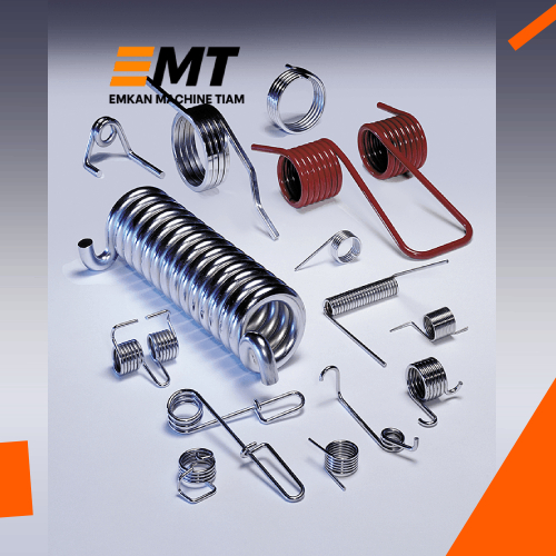 ساخت انواع فنر لول،فنر تسمه،پیچشی و حلزونی CNC