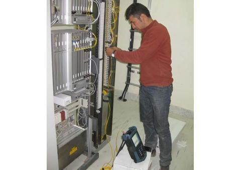 انجام کلیه خدمات تخصصی فیوژن فیبر نوری و تست OTDR