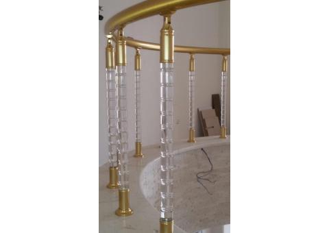 نرده آلومینیومی.پلکسی واستیل