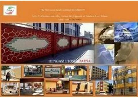 نرده بتنی خودرنگ/  نرده آهنی / گلدان بتنی