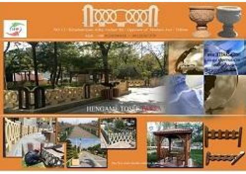 نرده  گلدان  رنگ  ابنما دیوار